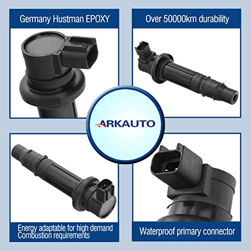 4Pcs Arkauto Motorcycle Ignition Coil F6T558 5Vy-82310-00-00 5Sl-82310-00-00 5Pw-82310-00-00 39P823101000 For Yamaha Vmax 1700 Fz1 Fzs1 Yzf-R1 Yzf-R6 Yzf-R6S Mt-07 1Ws R1 Yzf-R1 R6 Rj15 Bj Fz8 #TOP1