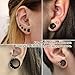 BodyBonita Implant Silicone Gauges for Ears 2Pcs, Flexible Double Flared Earrings, Expander Ear Gauges Eyelet, Tunnel Plug Ear Stretching Kit, Flesh Ear Piercing Jewelry for Women Men 0G