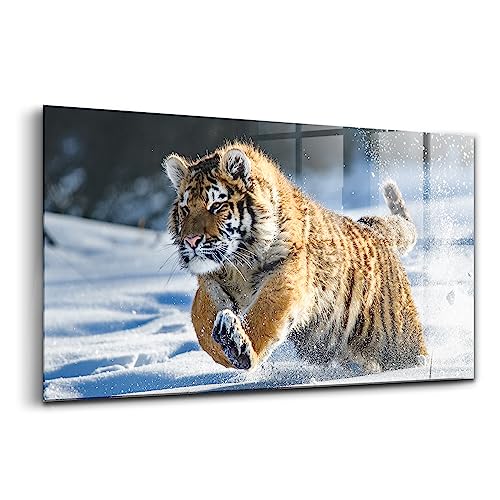 Innovante wallart peinture sur verre coloré moderne 120x60cm