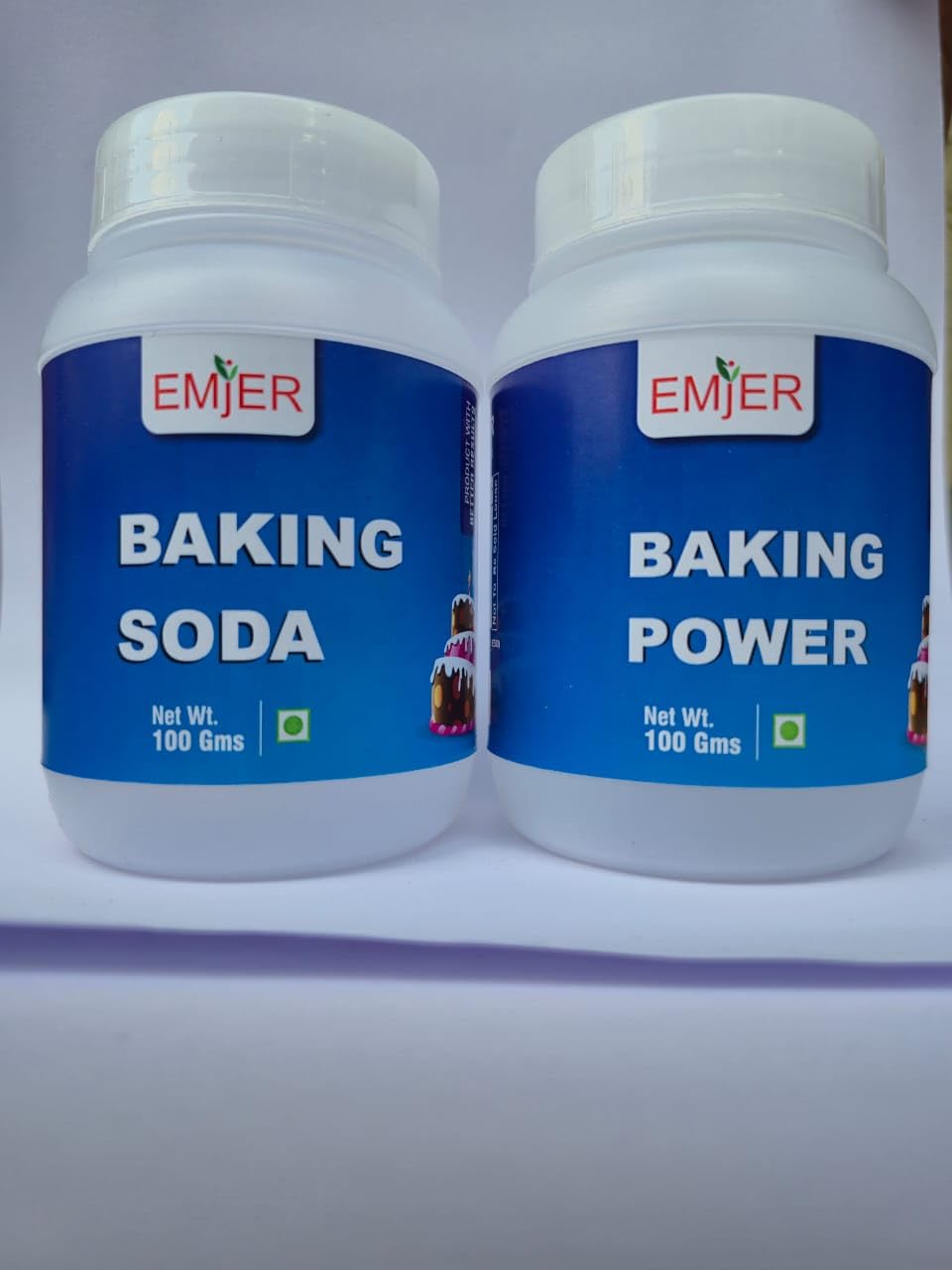 - EMJER Baking Soda & Baking Powder – 100g Each | Premium for Baking, Cleaning & Daily Use