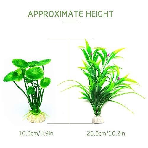 SITAKE 30 Pcs Artificial Aquatic Plants, Plastic Plants for Small Aquarium , Artificial Fish Tank Decoration for Household and Office