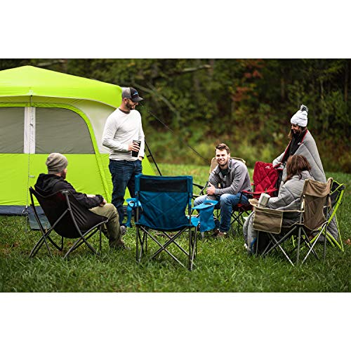 OT QOMOTOP Tents, 6 Person 60 Sec Set Up Camping Tent, Waterproof Pop Up Tent with Top Rainfly, Instant Cabin Tent, Advanced Venting Design, Green