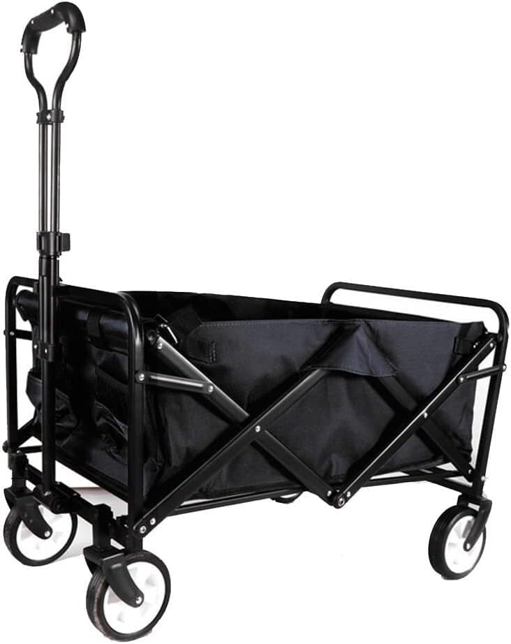 Chariot camping pliant ELzEy remorque de jardin pliable avec roues 5 pouces
