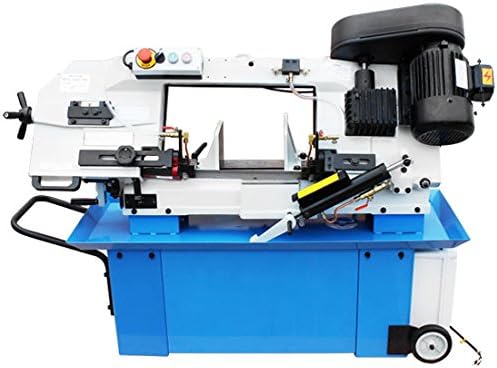 9x12 Horizontal Metal Cutting Band Saw Hydraulic Down Feed 220V 3-Phase 1.5HP Industrial Steel Cutting Bandsaw for Fabrication & Machine Shops