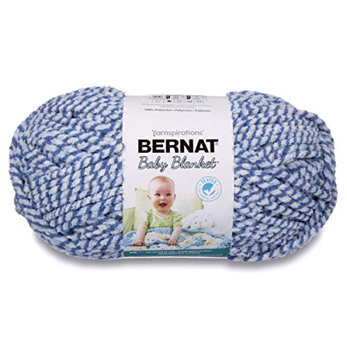 Image of Bernat Big Ball Baby Blanket Twist Yarn, 10.5 oz, Blue