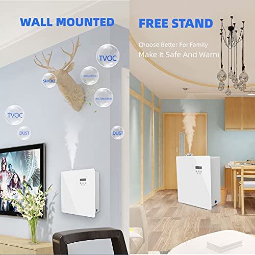 Bluetooth Commercial Hvac Scent Air Machine 500Ml, Sheet-Metal Professional Nebulizing Waterless Fragrance Machine Oil Diffuser For Essential Oils For Home, Business, Store, Large Room, 5000 Sq.ft #TOP3
