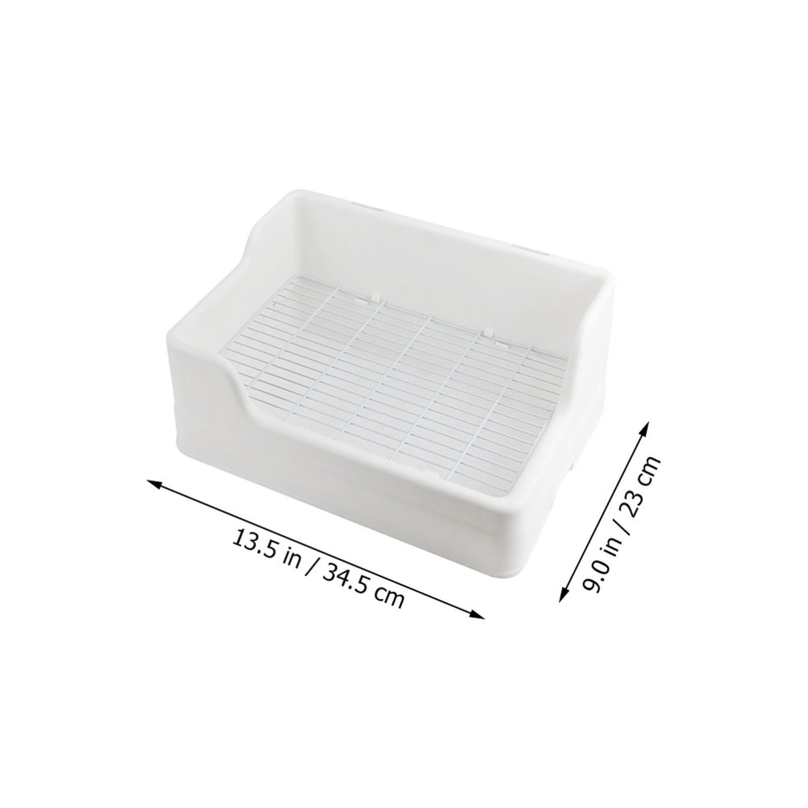 TOYANDONA Toilette per Conigli in Plastica Riutilizzabile Rete Arrotondata Antiscivolo, Vasino per Addestramento Animali Piccoli per Soggiorno e Giardino, Lettiera per Coniglietti e Criceti