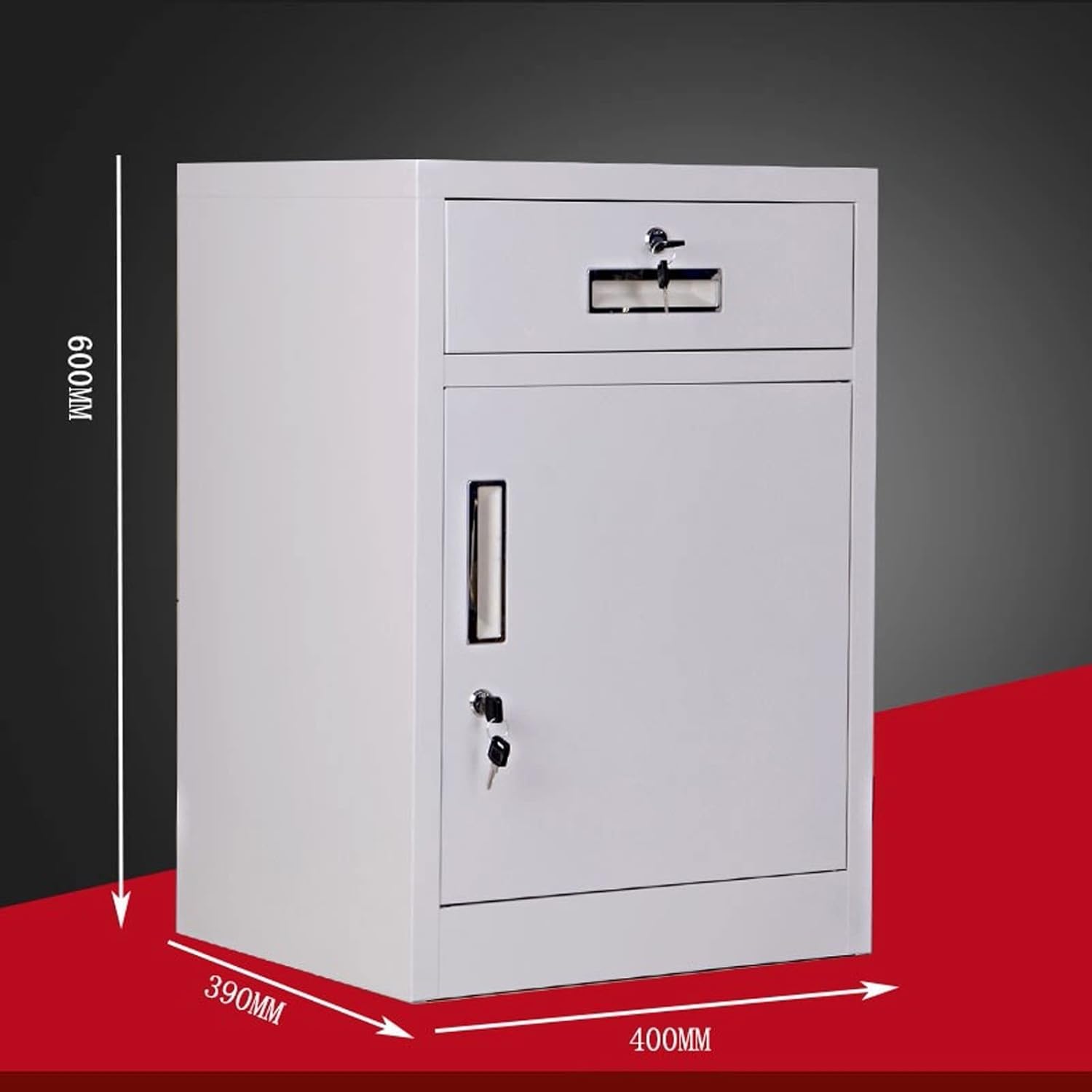 File Cabinet Filing Cabinet File Cabinet with 1 Drawers, Metal Office Cabinet with Lock,Office Filing Cabinet for A4, Letter Sized Document,Filing Cab