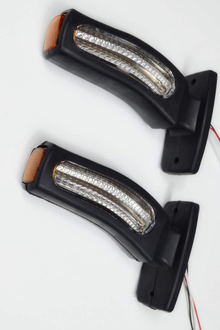 2 x boczne lampki pozycyjne LED 24 V kierunkowskazy 2 w 1 lampy podwozie ciężarówki przyczepa autobus dostawczy
