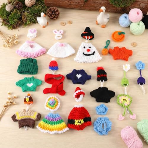 JolliLudo 12 Set 7 Inch Desk Goose Outfits Set,Seasonal Knit by JolliLudo - Image 2