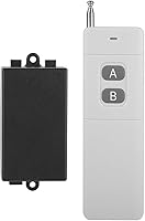 Vista 1 de Sistema de interruptor de control remoto RF de 1.9 mi de largo alcance CC 12 V 2 canales transmisor + receptor para luces de control, televisores