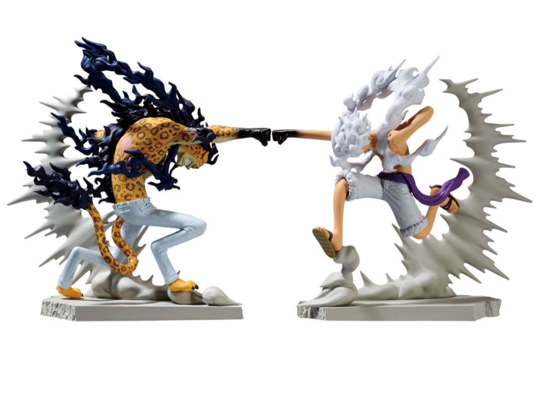 ワンピース戦光絶景 4体セット ルフィ ギア5 ロー 黒ひげ ルッチ 新品未開封 BANPRESTO（バンプレスト） ワンピース 戦光絶景 2体セット ルフィ
