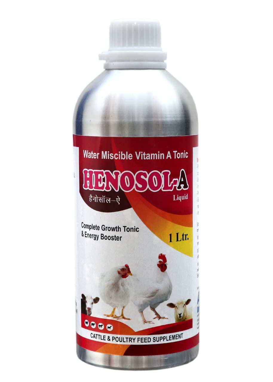 Pharma Henosol-A Vitamin A Supplement for Poultry/Cattle/Cow & Livestock Animals (1 LTR.) (B0B9XLCNDC) Amazon Price History, Amazon Price Tracker
