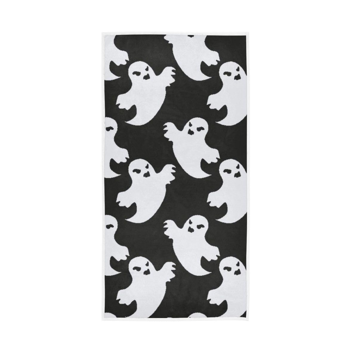 LSRCPD Halloween Specters Hand Towel, 15 x 30 Inches, Soft Highly Absorbent Towels for Bathroom Gym Shower