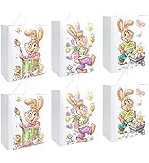  6 x Easter bags with motif - paper bags for filling - Easter bag for gifts and Easter.
