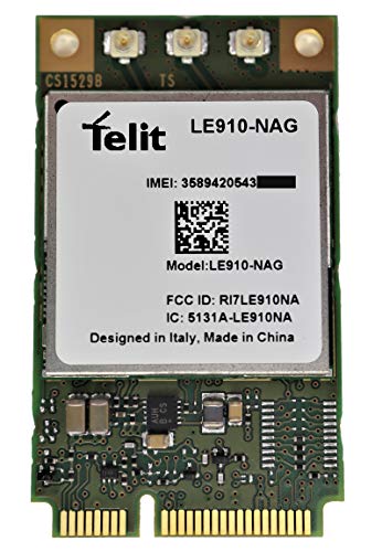 Telit LE910-NAG MiniPCIe Modem Module - 4G/LTE + GPS - 100 x 50 Mbps CAT3 MIMO