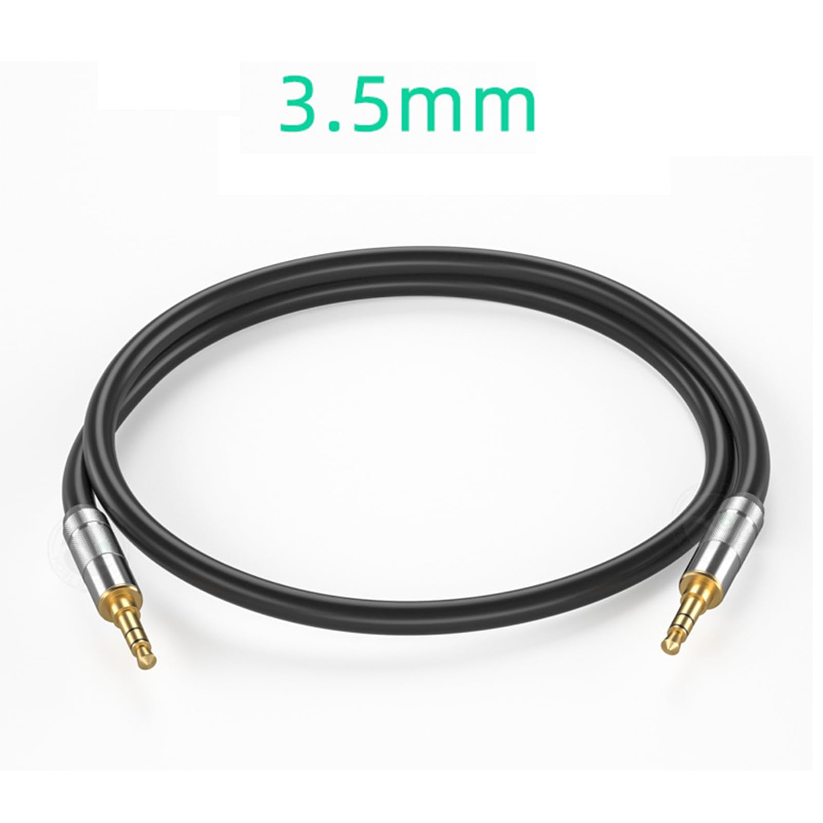 Câble audio stéréo mâle vers mâle 3,5 mm avec connecteurs coudés en option pour casque et haut-parleur