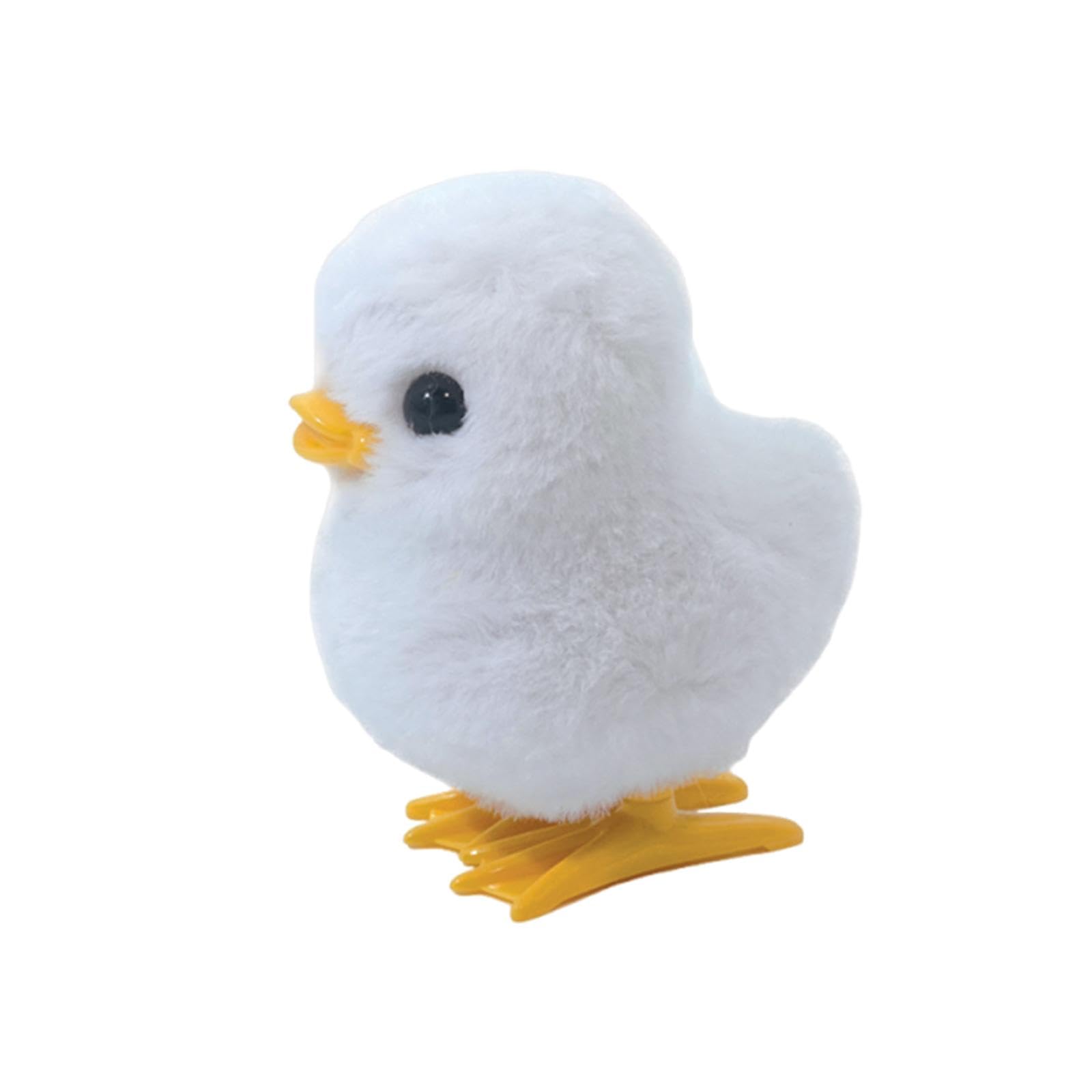 BNF®Chick Plush Wind up Toy Realistic Novelty for Birthday Gifts Basket Stuffers White 30g|Baby | Toys for Baby | Plush Baby Toys
