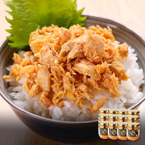 【祖の食庵】荒ほぐし瓶 12本セット【明太鮪】 フレーク 鯖 鮭 ? サバ シャケ ホッケ ギフト 母の日 父の日 プレゼント 贈答 (ピリ辛めんたい焼き鮪 業務用12個セット)