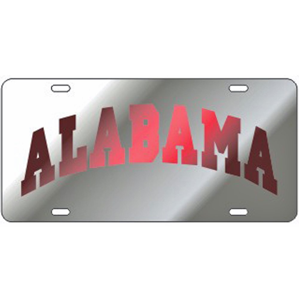 Alabama Crimson Tide Mirror Arched Alabama Laser Cut License Plate