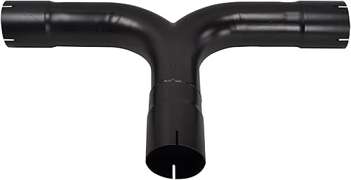 Miniatura 7 de Sistema de tubo de escape diésel Turbo Dual Smoker de 4 pulgadas con 2 piezas de entrada de 4 pulgadas de 8 pulgadas, salida de acero inoxidable