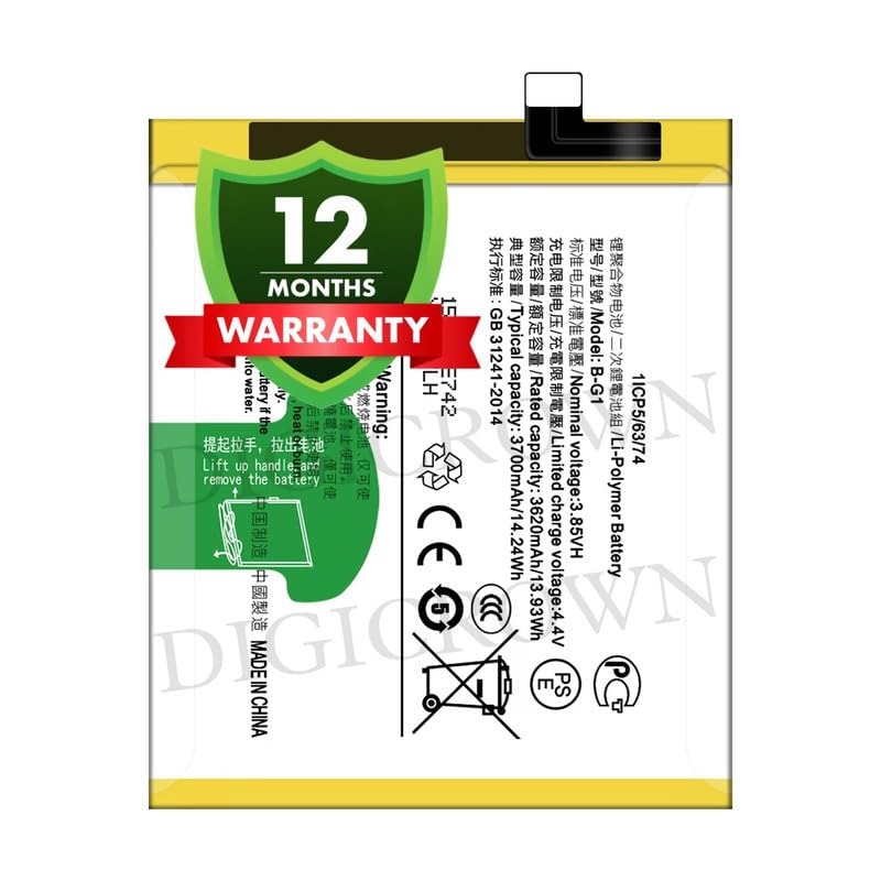 Image of Original B-G1 Battery Compatible for Vivo V15 Pro (Vivo 1818) - (3700mAh) - 1 Year Warranty DF7