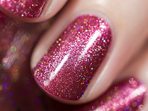 Image of ILNP Velvet Rope - Dark Magenta Holographic Metallic Nail Polish