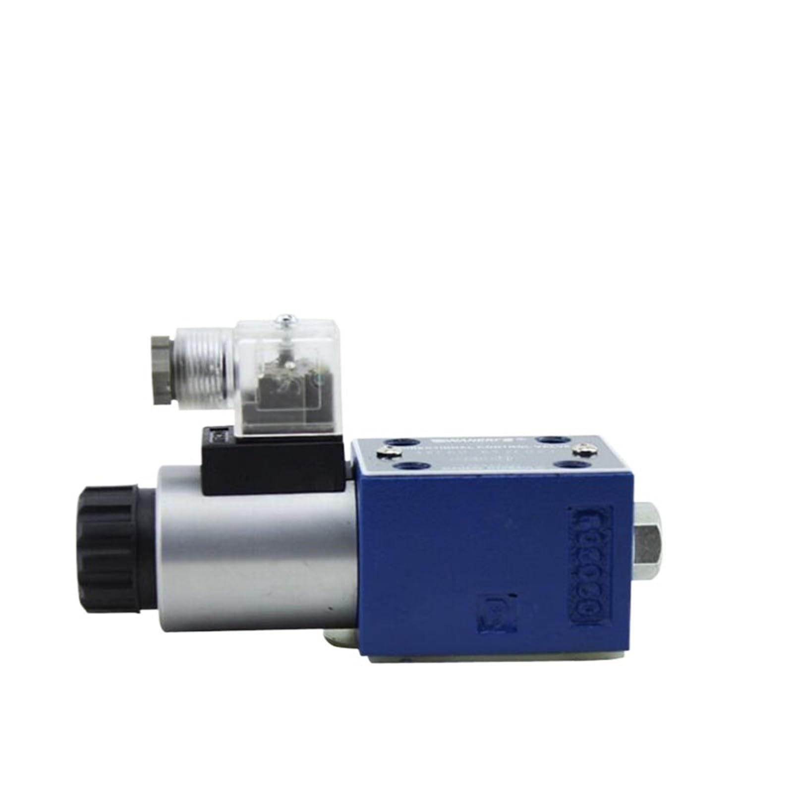 1 válvula solenoide hidráulica 4WE6, válvula direccional solenoide de Bobina Simple con Varilla de Empuje de Emergencia autoblocante.(4WE6C,24V)