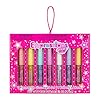 Expressions 7pc Fruity Flavored Lip Gloss Set - Lip Gloss in Assorted Fruity Flavors, Non Toxic Makeup for Kids & Teens