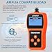 Imagen de AUTOUTLET OBD2 Diagnosis Herramienta de Diagnóstico Batería del Coche y Lector de Códigos del Motor Compatible con la Mayoría de los Vehículos Desde 2006