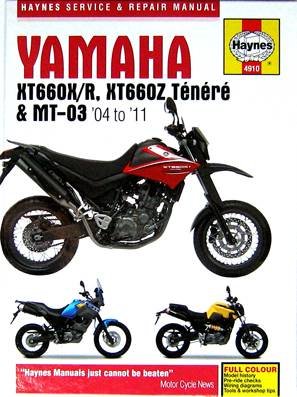 Yamaha Xt660X/R,Xt660Z Tenere & Mt-03 2004 To 2011...