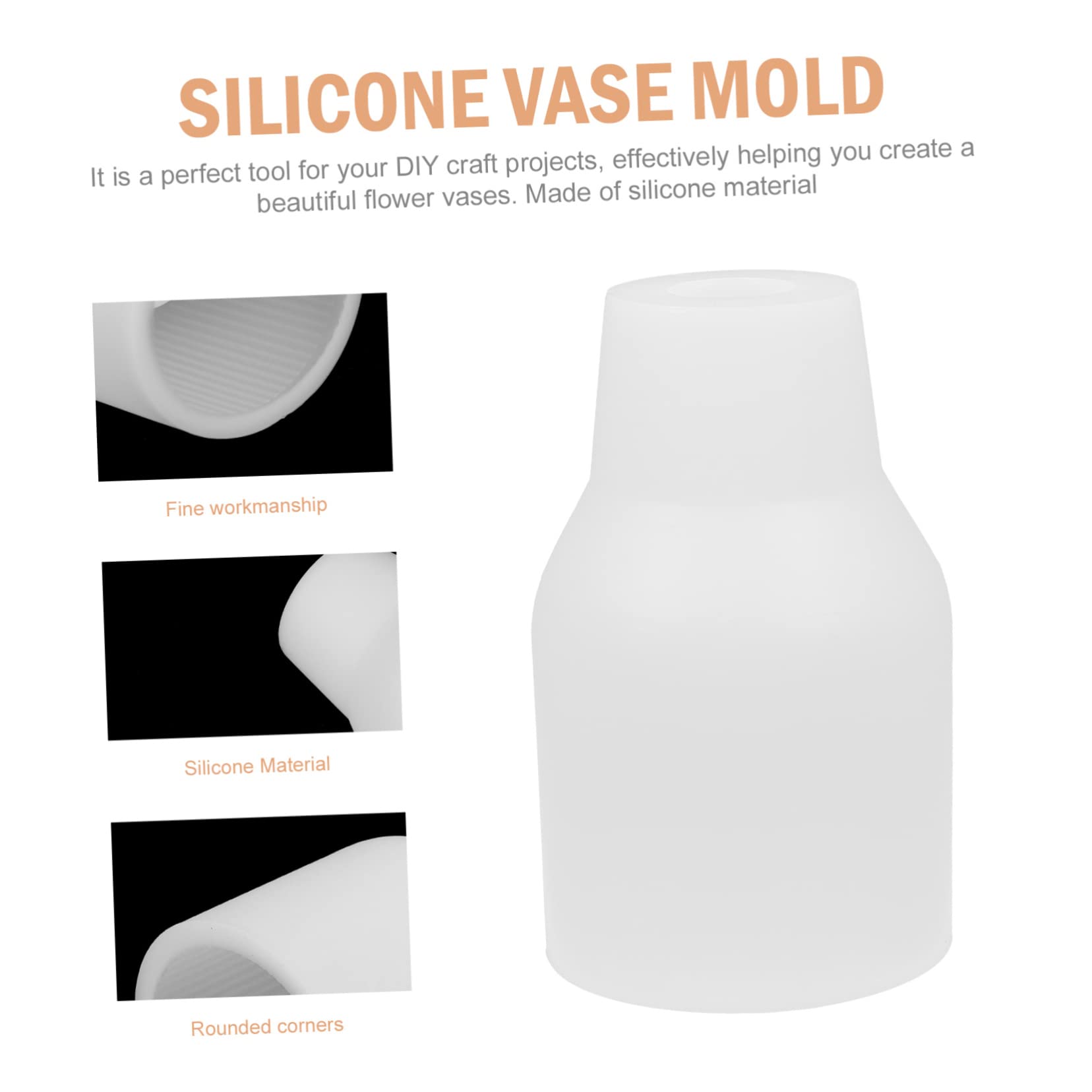 TEHAUX 5stücke Silicone Flower Vase Mold Für Projekte Wasserdichte Silikonform Für Kreative Blumendekorationen Leicht Zu Entformen Reinigen Für Zuhause Und Bastelbedarf