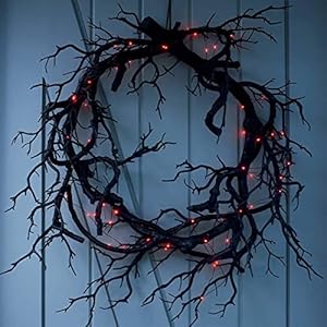 Plancholo Halloween-Kranz halles822 Rattan 43 cm