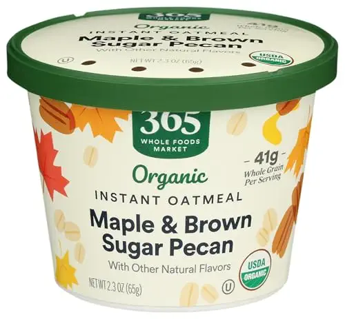 Organic Instant Oatmeal, Maple & Brown Sugar Pecan, 2.3 Ounce