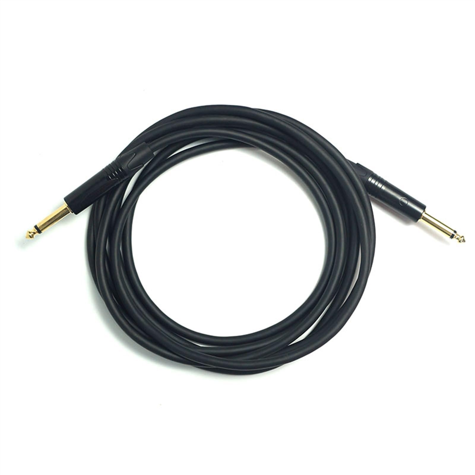 Cavo Audio per Chitarra Cavo per Strumenti Musicali 6.5 Mixer per Altoparlante Cavo Audio per Pianoforte A Tamburo Elettrico per Chitarra (Color : 1.8 Meters)