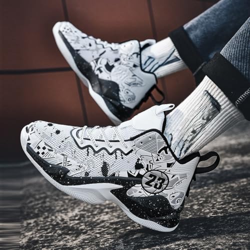 Image of Men's Basketball Shoes Fashion Printed Sneakers