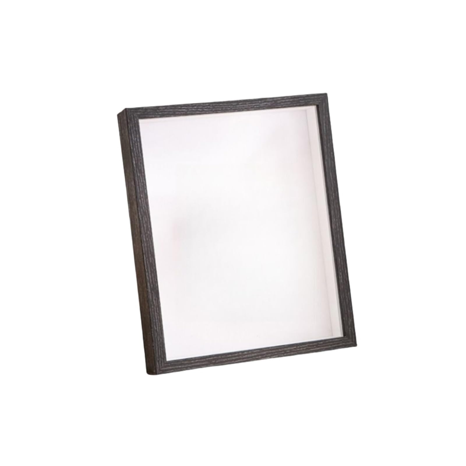 Shadowbox Frame, Shadow Box Display Frame 2pc Multiple Size Photo Dried Flower Ticket Craft Tabletop Wall(Black-6 x 8 inch)