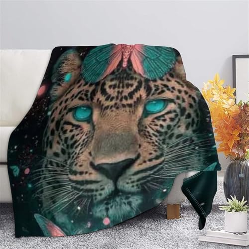 Couverture microfibre ultra douce au motif fantastique et impression 3D durable