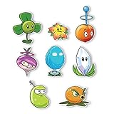 Plants vs. Zombies 2 Wall Decals: Special Far Future Plant Set I (Eight Plants 3.5 to 5 inches Longest Side)