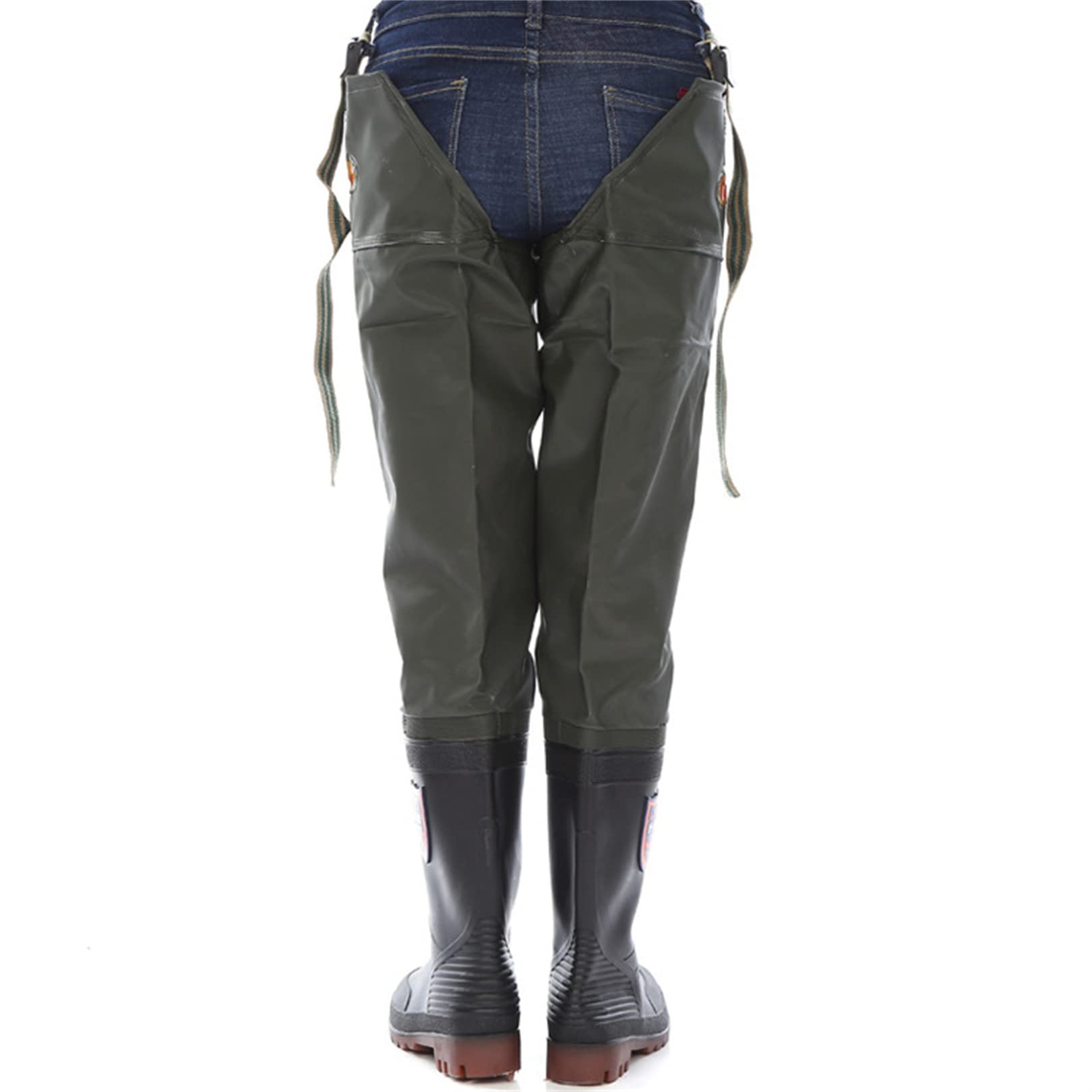 Pantalones De Pesca Impermeables De Punto para Hombre, Zapatos De Agua hasta La Rodilla, Pantalones De Pierna De PVC, Botas De Pesca Antideslizantes para Exteriores, Botas De Pesca