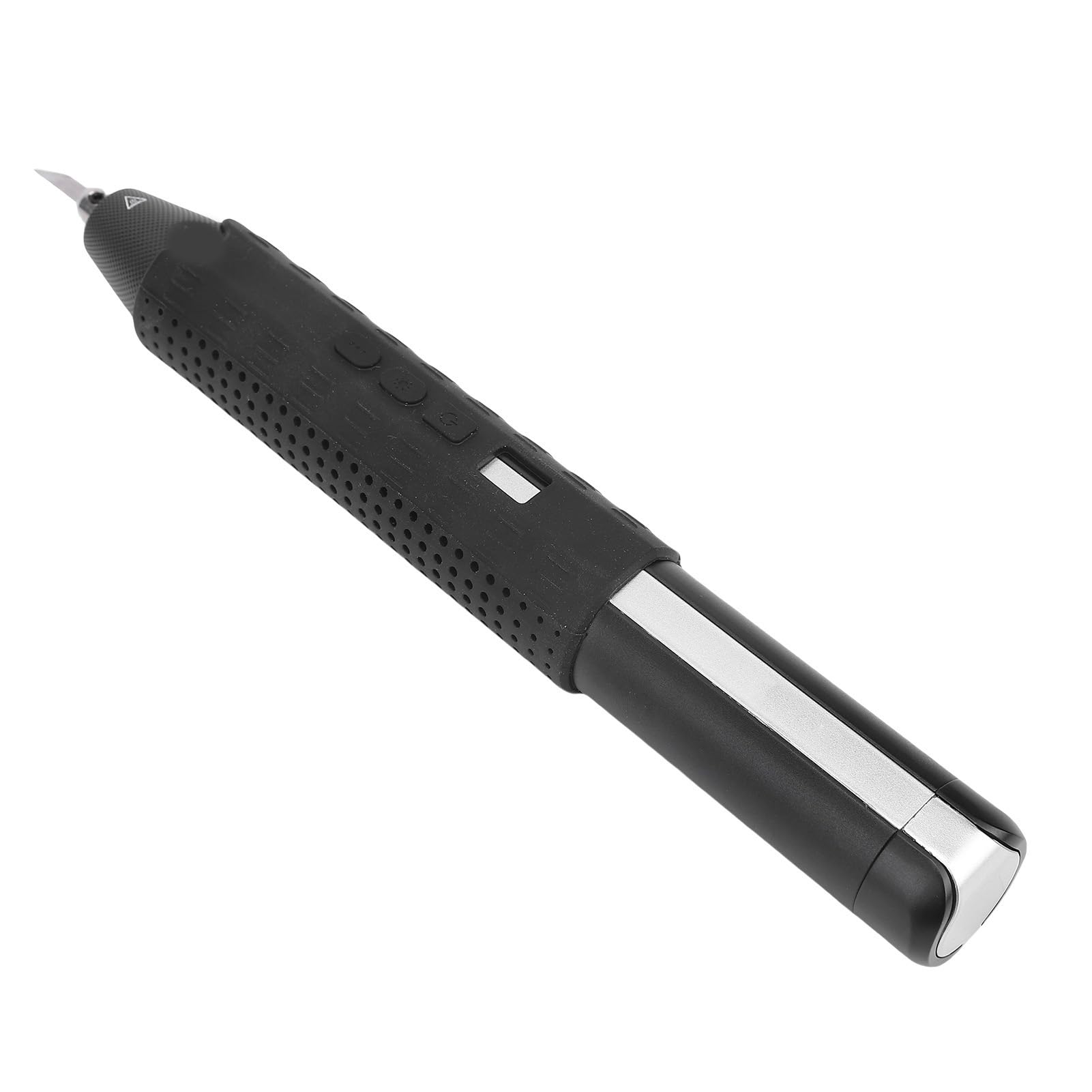 Diyeeni Taglierina Ad Ultrasuoni Senza Fili da 40 KHz con 3 modalità e Luce LED, Punte da Taglio Portatili da 24 Pezzi per Modello Stampato in 3D in Pelle PVC, Legno, Involucro in Metallo Leggero da