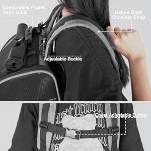 Cat Backpack Carrier, Breathable Cat Carrier Large Space UP 32 lb, Large Reflective Pet Carrier Backpack, Ventilated Mesh Dog Travel Pet Backpack for Hiking Walking Outdoor (Black). Cat Backpack Carrier Breathable Cat Carrier Large Space UP 32 lb Large Reflective Pet Carrier Backpack Ventilated Mesh Dog Travel Pet Backpack for Hiking Walking Outdoor Black