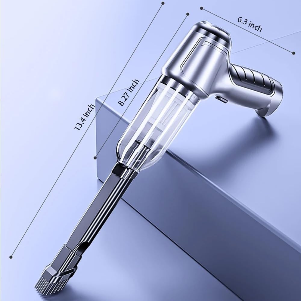 AUHIFVAX Car Vacuum Cleaner 95000PA Strong Suction Handheld Wireless Vacuum Cleaner Blower 2 in 1 Portable Vacuum Cleaner for Car Home (Updated 4filter Bag)