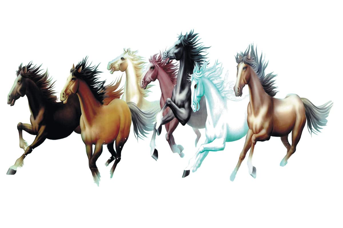 Kamya Home Decor Seven Horse Wall Sticker (Multicolor PVC Vinyl) (B09W9WQXBB) Amazon Price History, Amazon Price Tracker