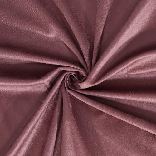 Image of STITCHNEST Premium Velvet Semi Blackout Curtains with Pom Pom - Pack of 1 Door Curtains, Elegant Peach Color - Room Darkening for Bedroom & Living Room (Size: 9ft)