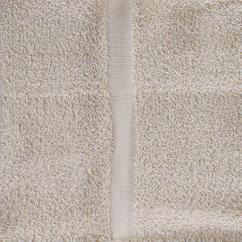 Image of SIMPLI-Magic Cotton Hand Towels 16 inchx27 inch (12 Pack) - Soft Towels for Bathroom, Kitchen, Salon & Gym (Beige)