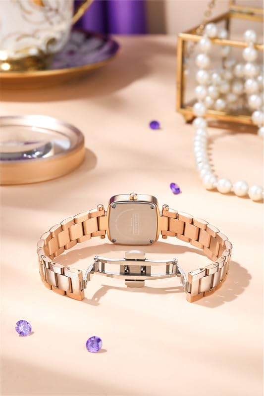 Image of Giordano Monogram Watch for Women Dial with Metal & Leather Strap Fashionable Design, Water Resistant Quartz Analog - Perfect for Casual & Office Wear
