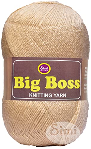 Image of Big Ball Light Skin (600 gm) Wool Ball Hand Knitting Wool /Art Craft Soft Fingering Crochet Hook Yarn, Needle Knitting Yarn Thread dyeL L MA