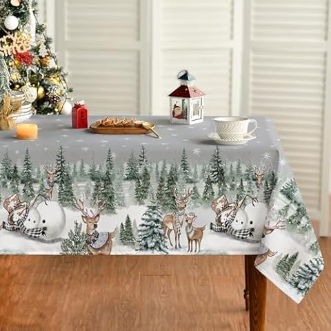 Artoid Mode Christmas Table Cloth 140x160 cm Cover