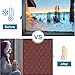 Window Insulation Kit Brown W65 x H140cm Roller Shades Portable Blinds Thermal Film,Uv Protection & Thermal Insulation Privacy Window Shades for Bedroom Living Room,No Tools No Drill